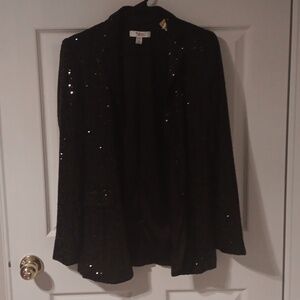 Black sequined blazer